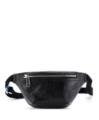 Б/у поясная сумка Gucci Small GG с тиснением и перфорацией, кожа