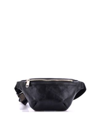 Поясная сумка Gucci Small из перфорированной кожи с тиснением GG