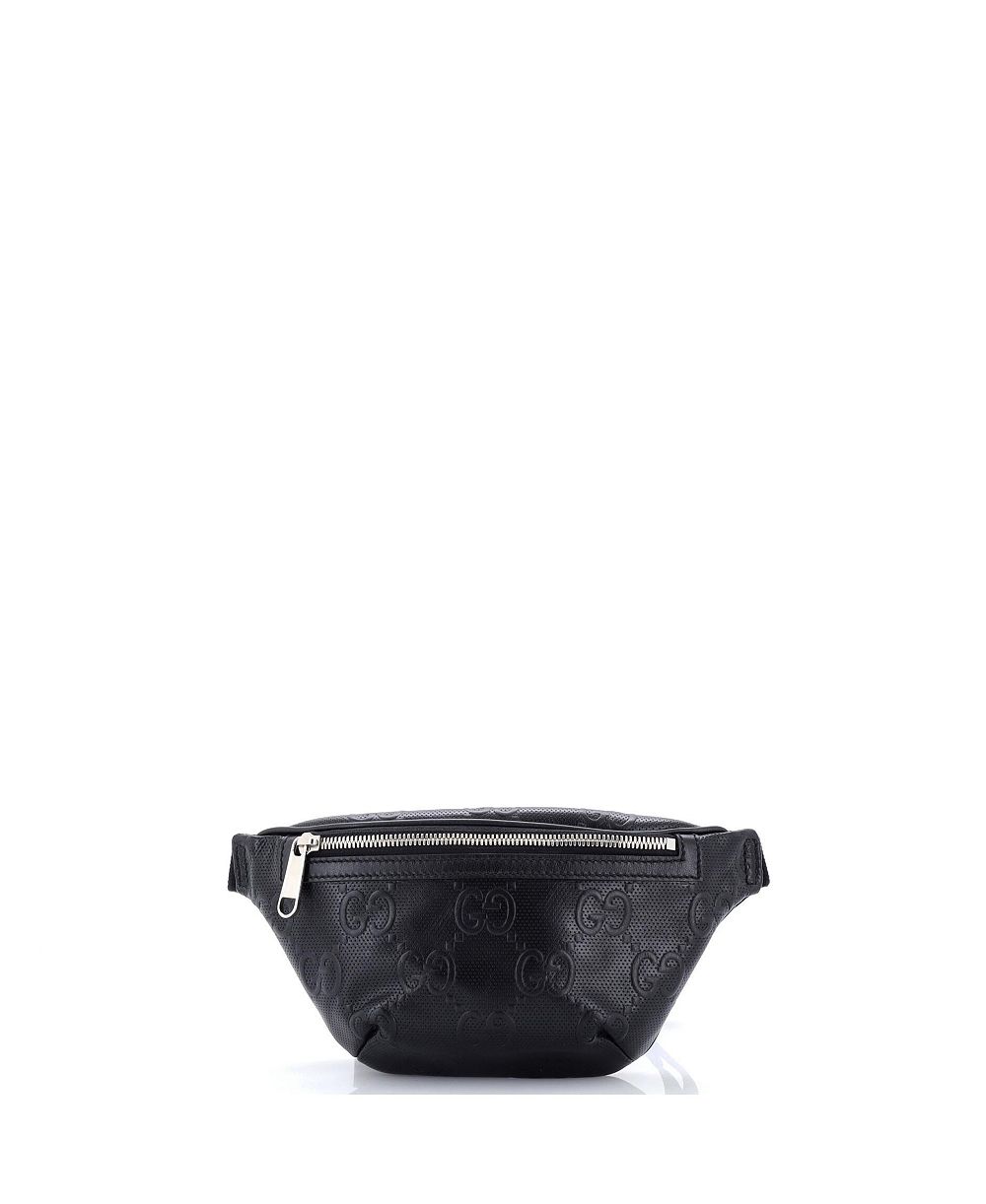 Pre-Owned Gucci Small Belt Bag GG Embossed Perforated Leather