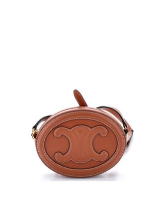 Pre-Owned Celine мини-сумка через плечо Triomphe овальной формы из кожи