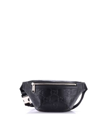 Поясная сумка Gucci Small из перфорированной кожи с тиснением GG