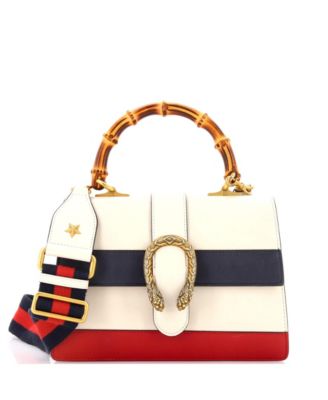 Б/у сумка Gucci Medium Dionysus с бамбуковой ручкой, кожаная, цветные блоки