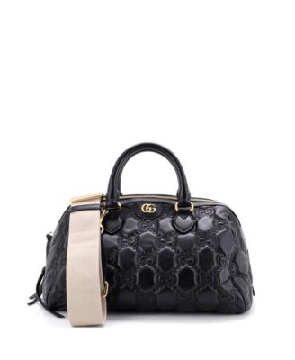 Pre-Owned Gucci Medium Ophidia Convertible Boston Top Handle Bag GG Matelasse Leather