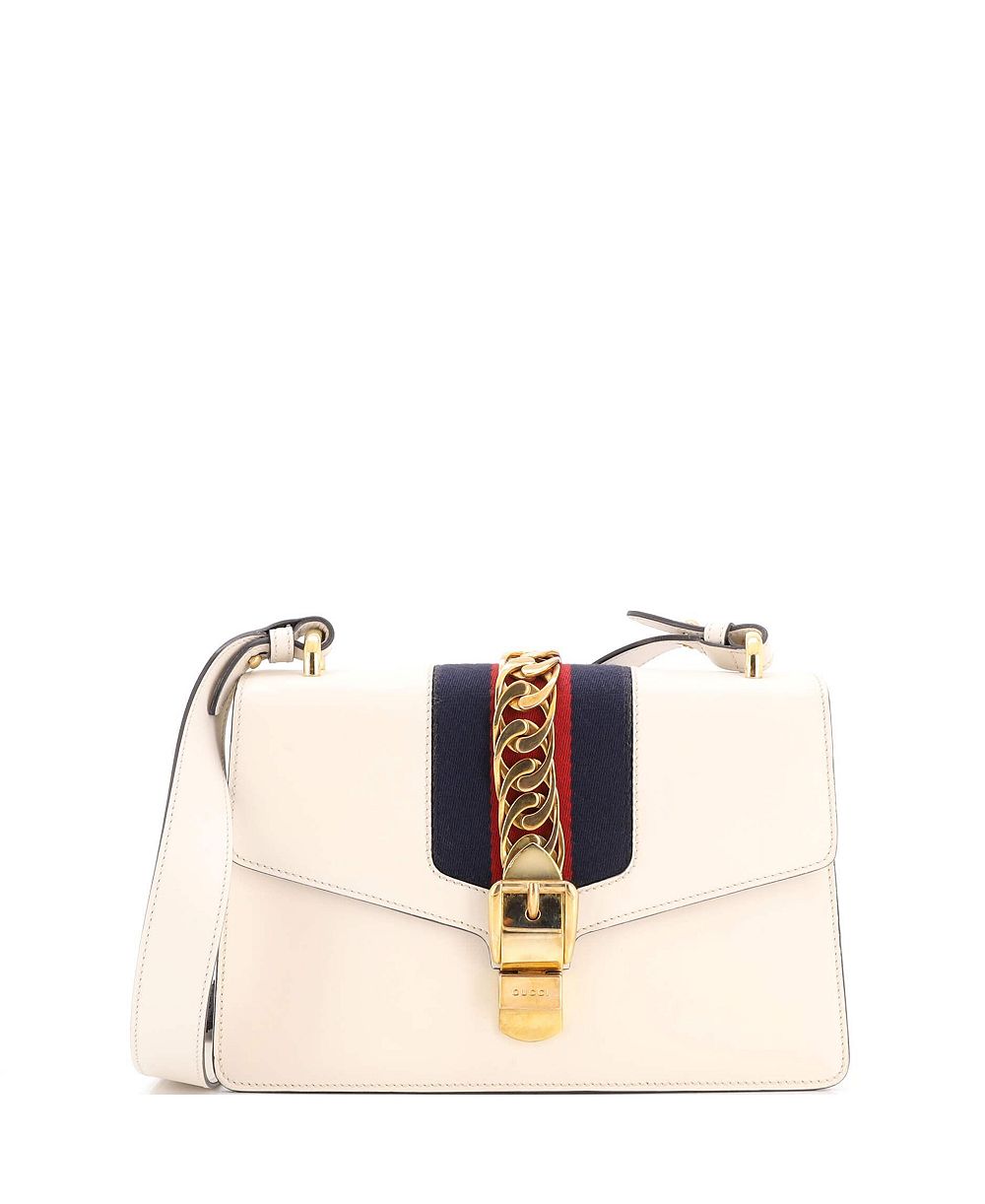Б/у сумка Gucci Small Sylvie через плечо из кожи
