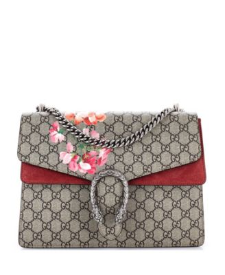 Pre-Owned Gucci средняя сумка Medium Dionysus с принтом Blooms из ткани GG coated canvas