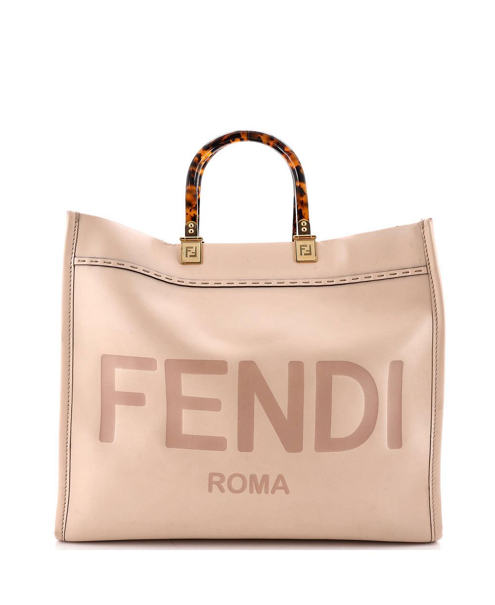 Б/у сумка-тоут Fendi Medium Sunshine Shopper из кожи