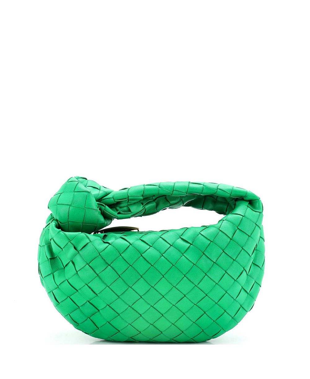Сумка Pre-Owned Bottega Veneta Mini BV Jodie Hobo Intrecciato Nappa