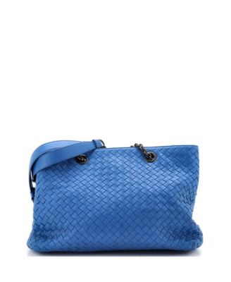 Pre-Owned Bottega Veneta Medium Double Chain Tote Intrecciato Nappa