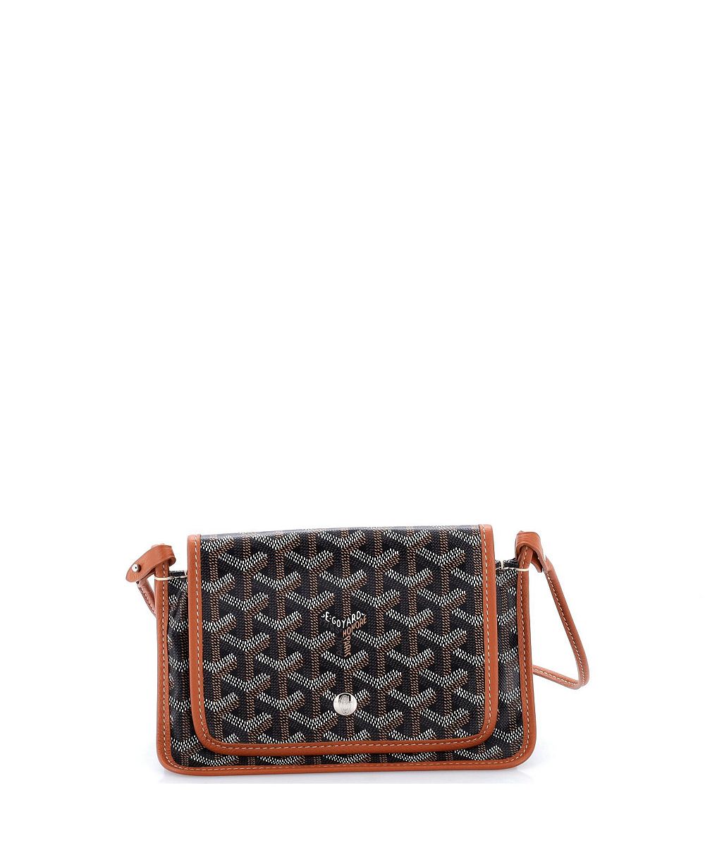 Б/у клатч-кошелек Goyard Plumet из лакированной ткани