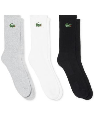 Lacoste Мужские носки с ребристой резинкой, 3 шт.