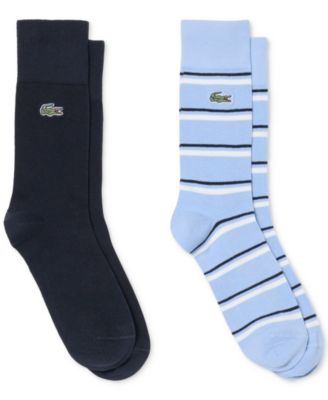 Lacoste Men's Ribbed Crew Socks, 2-Pack