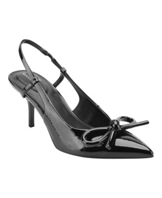 Bandolino Women's Margla Bow Pointed Toe Slingback Pumps