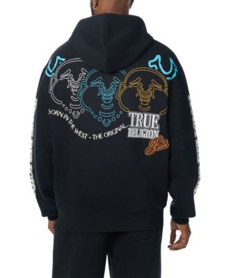True Religion Men's Southwest Full-Zip Graphic Embroidered Hoodie