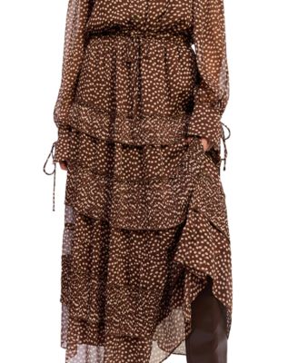 En Saison Women's Diana High-Waisted Pleated Maxi Skirt