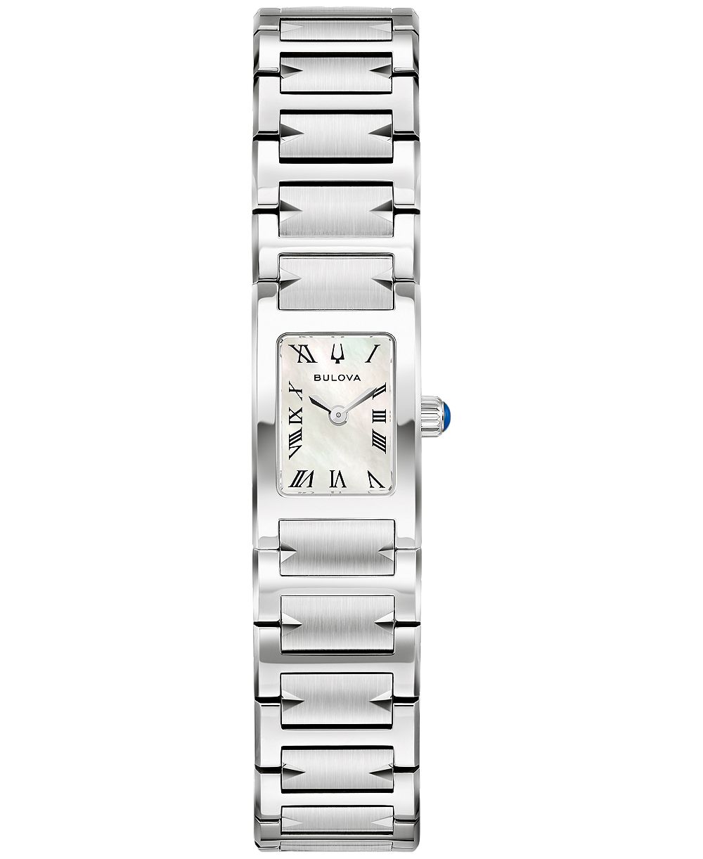 Bulova Women's Marc Anthony Harmony Silver-Tone Stainless Steel Bracelet Watch 14mm
