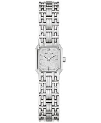 Bulova Women's Goddess of Time Sophia Silver-Tone Stainless Steel Bracelet Watch 16mm