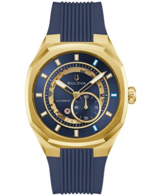 Мужские автоматические часы Bulova Marc Anthony HNBR Rubber 40.5mm