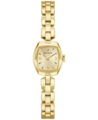 Bulova Women's Goddess of Time Jackie Gold-Tone Stainless Steel Bracelet Watch 18mm