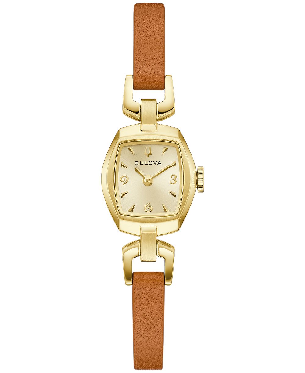Женские часы Bulova Goddess of Time Jackie Brown Leather Strap 18mm