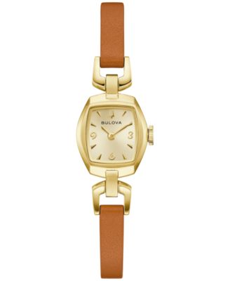 Женские часы Bulova Goddess of Time Jackie Brown Leather Strap 18mm