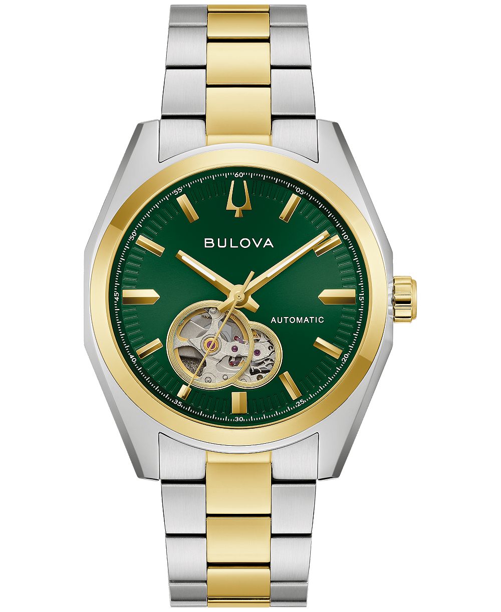Bulova Men's Automatic Surveyor Two-Tone Stainless Steel Bracelet Watch 39mm