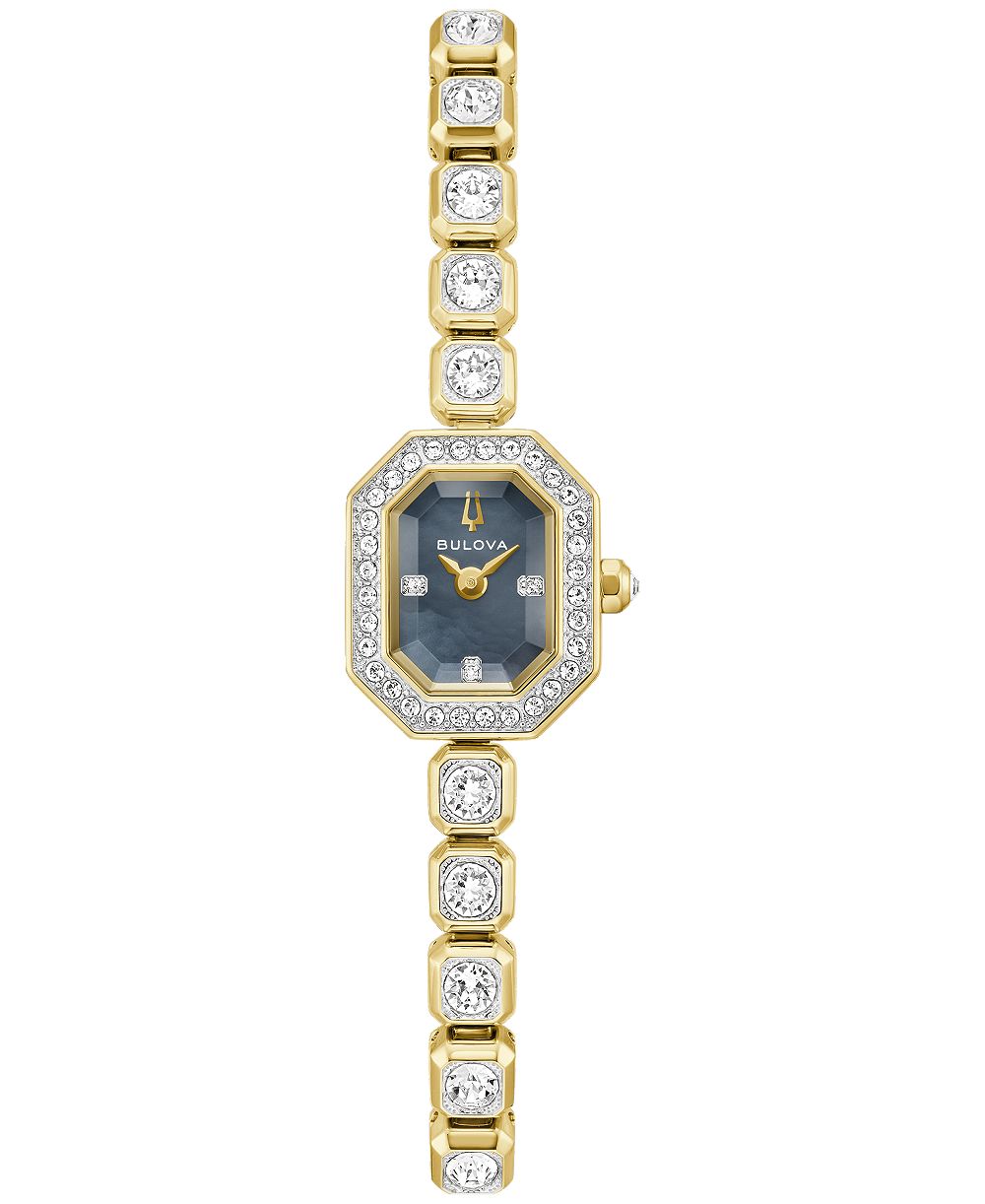 Женские часы Bulova Box Set с золотистым стальным браслетом 15mm