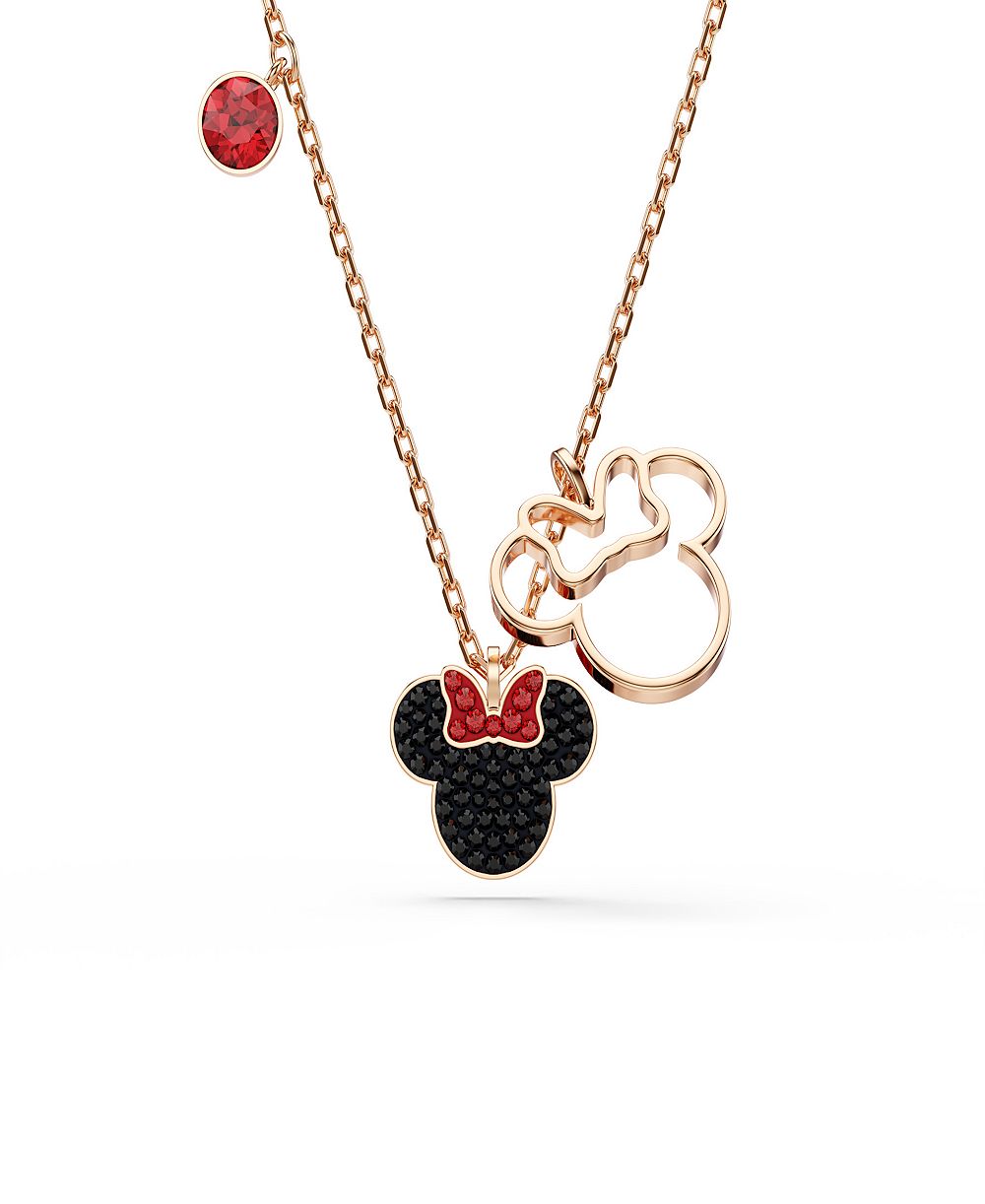 Swarovski ожерелье с черными кристаллами в цвете Rose Gold-Tone