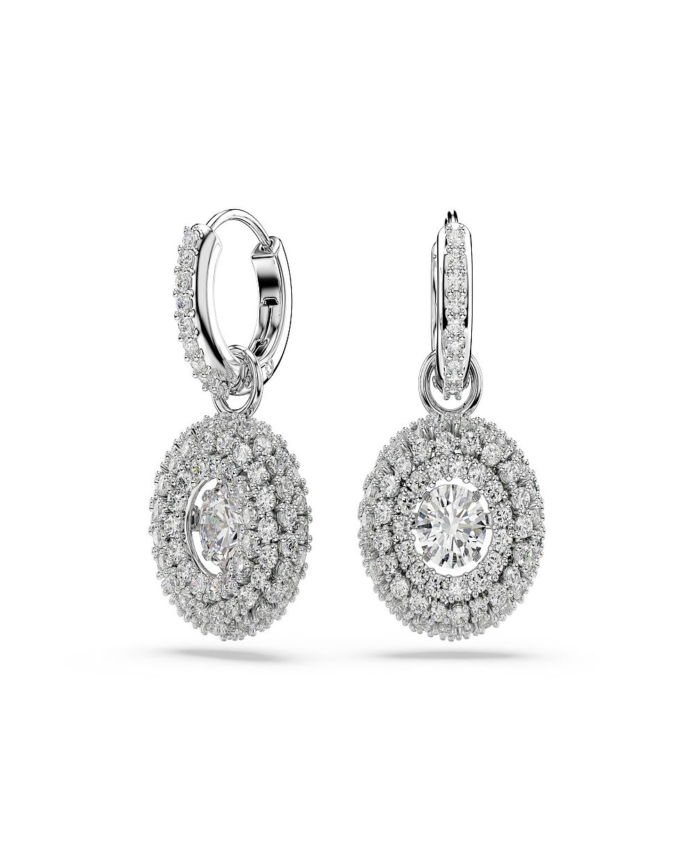 Swarovski серьги из стерлингового серебра с белыми кристаллами