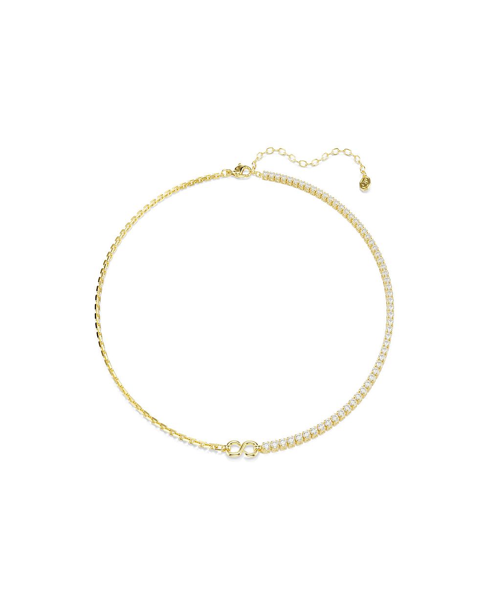 Ожерелье Swarovski Gold-Tone Plated White Crystals