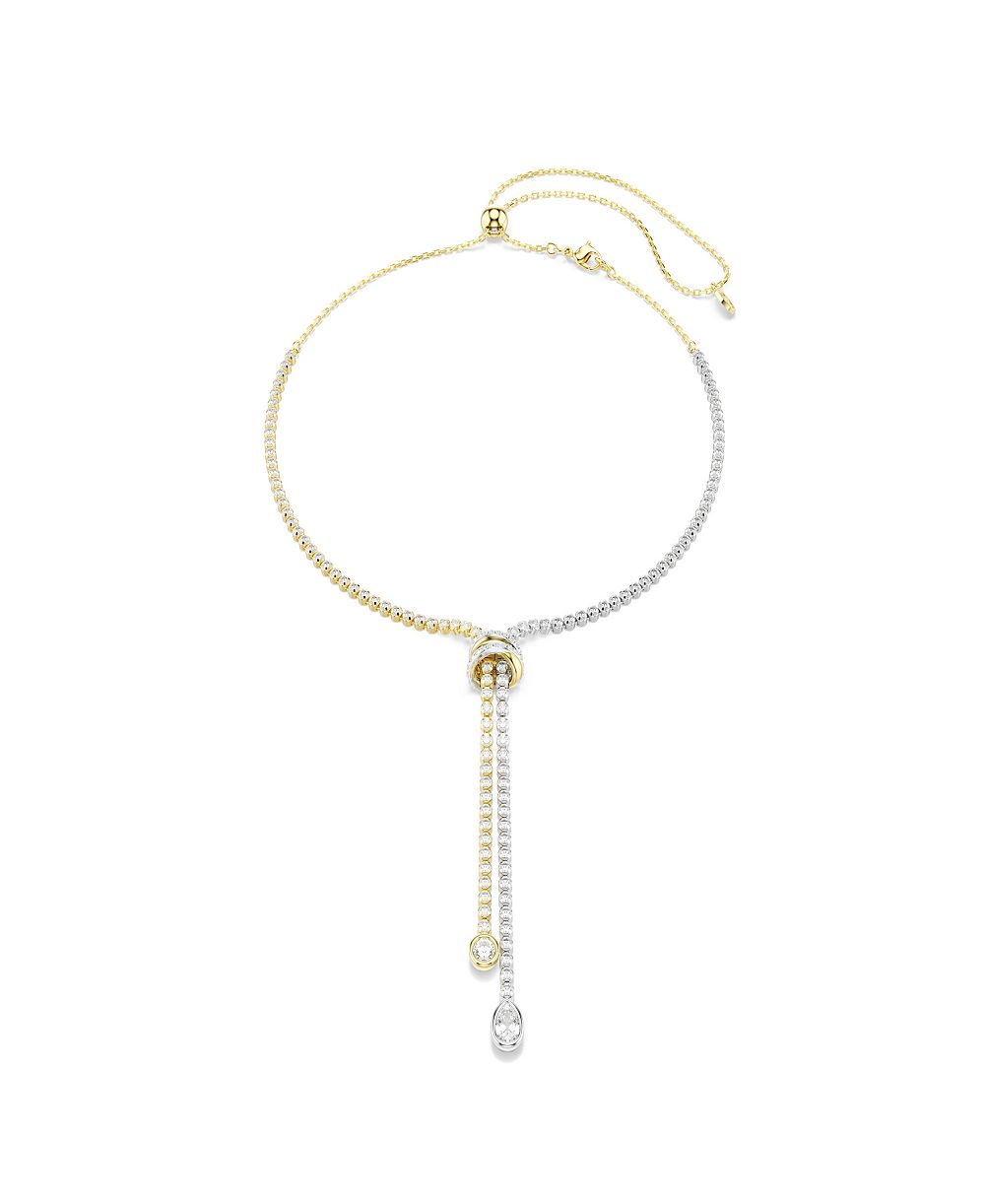 Ожерелье Swarovski Gold-Tone and Sterling Silver-Plated White Crystals