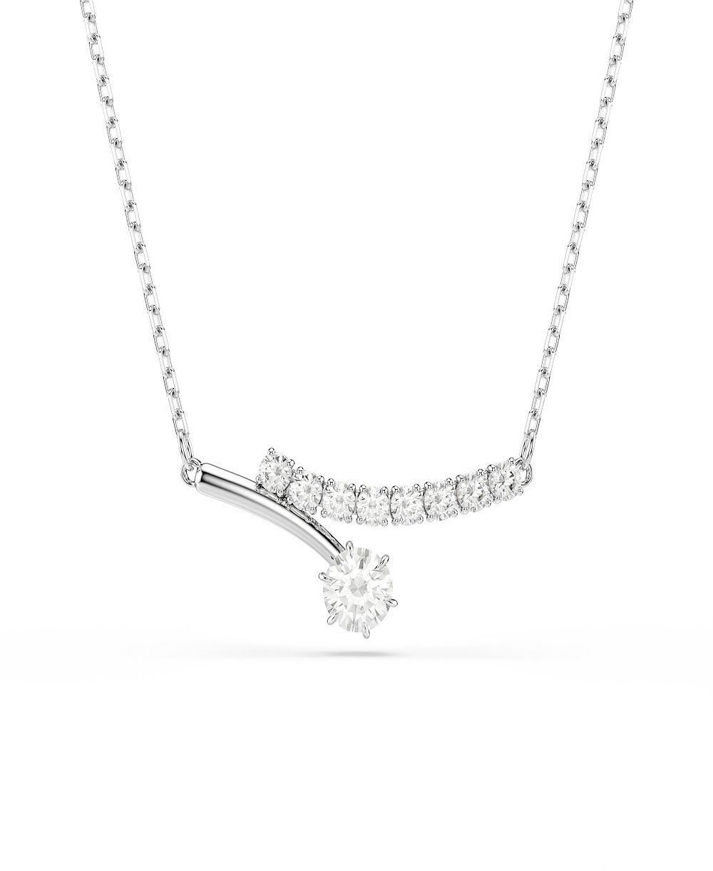 Ожерелье Swarovski Sterling Silver-Plated White Crystals