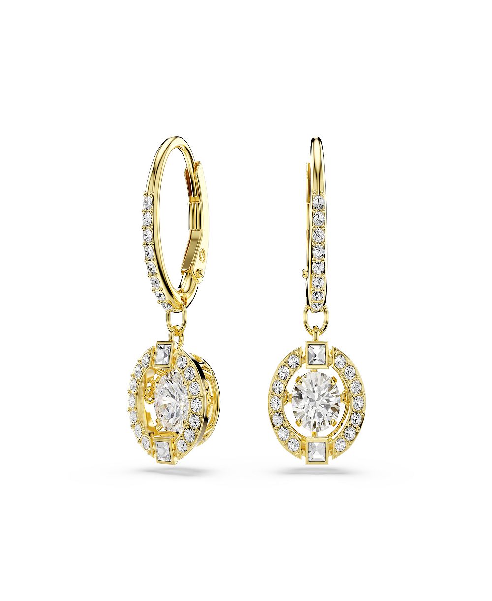 Серьги Swarovski с белыми кристаллами
