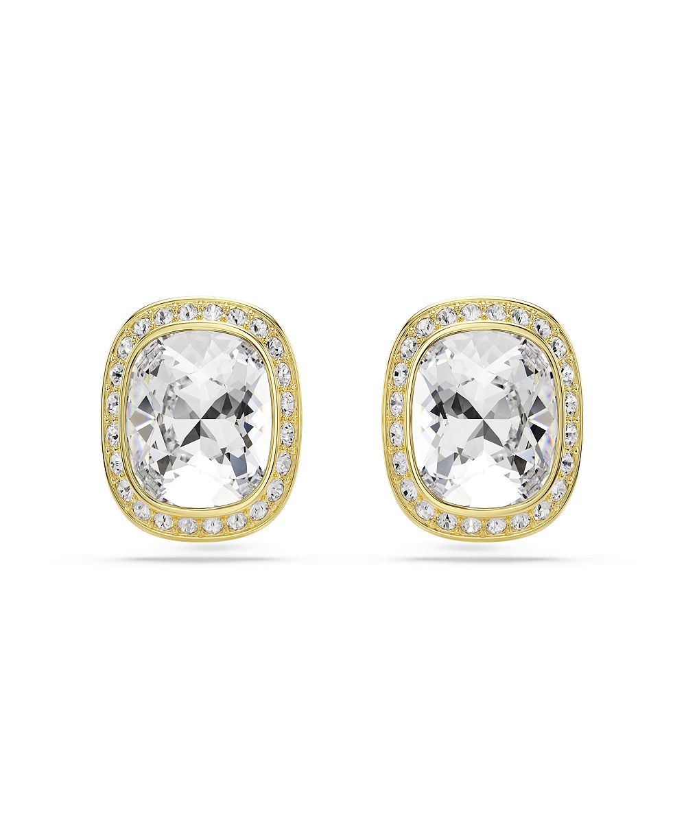 Серьги Swarovski Gold-Tone Plated White Crystals