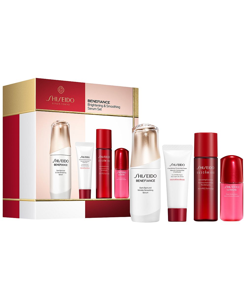 Набор из 4 сывороток Shiseido Benefiance для осветления и разглаживания