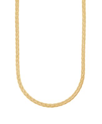 Итальянская серебряная цепь Figaro из стерлингового серебра с напылением 18k Gold
