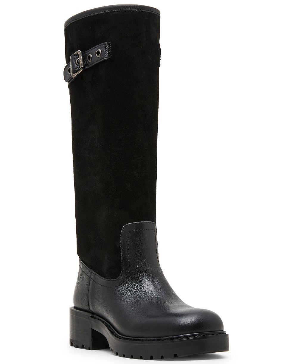 Steve Madden Women's Ramble Lug-Sole Tall Riding Boots