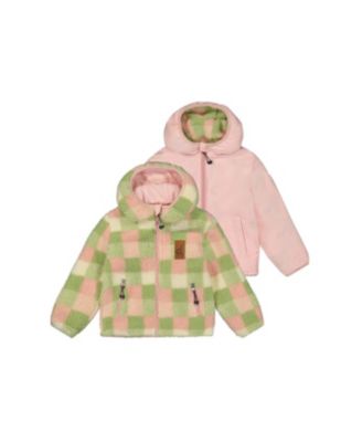 Deux par Deux Baby Girls (12M - 24M) Reversible Mid-Season Jacket