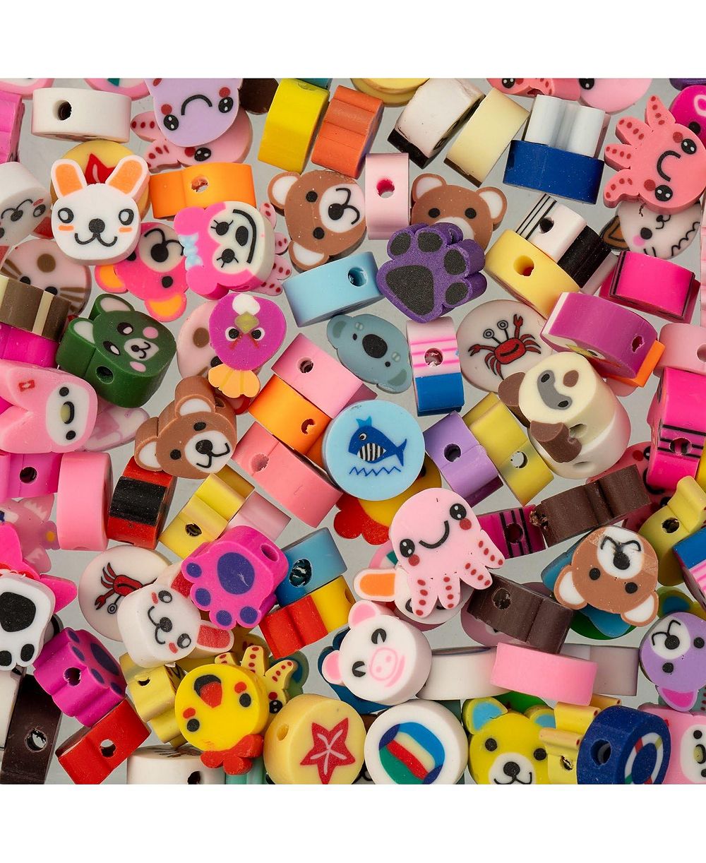 John Bead 120ct. 1mm Alphabet Polymer Clay Beads
