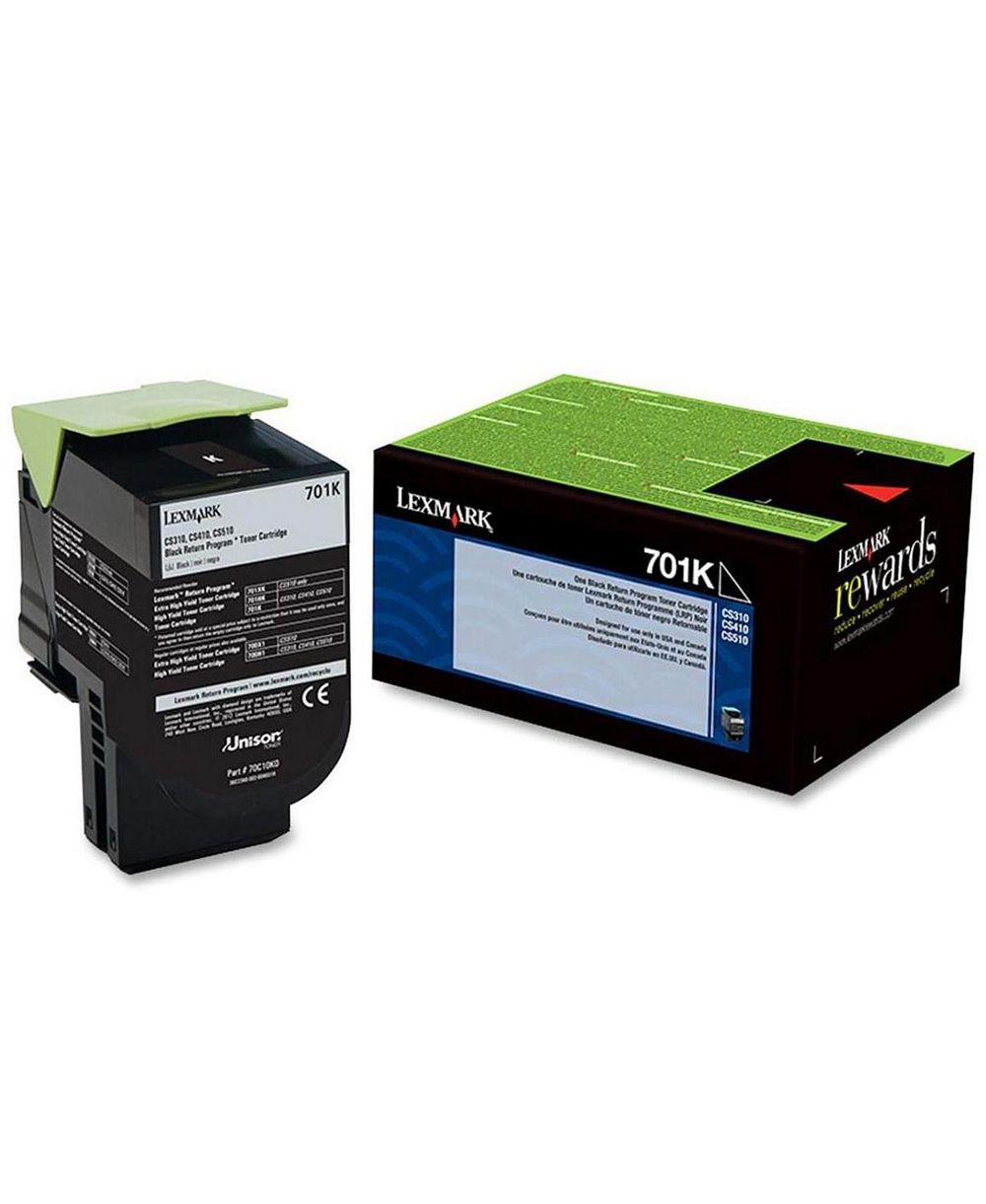 Lexmark 701K Black Return Program Toner Cartridge