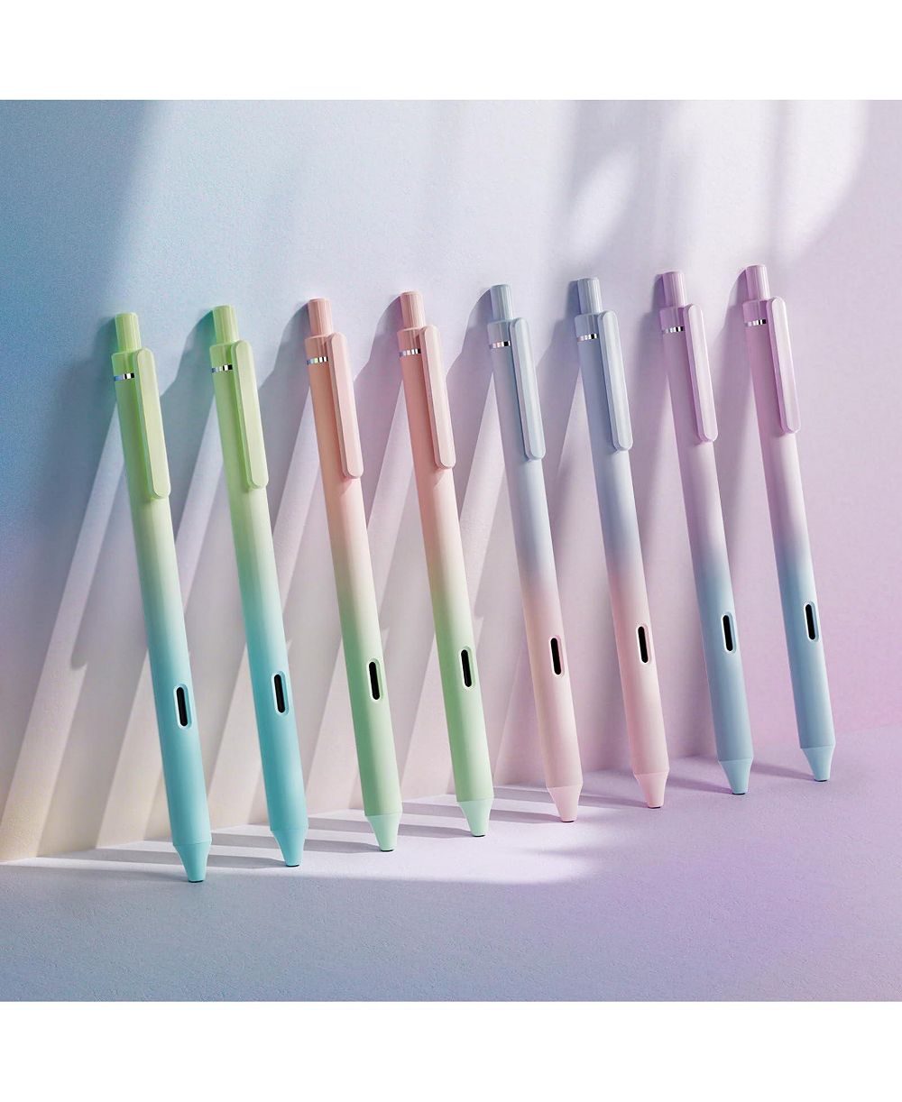 DANRONG Retractable Fine Point Pens Soft Grip Smooth Quiet Writing Quick Dry for Journaling Note Taking Sketching