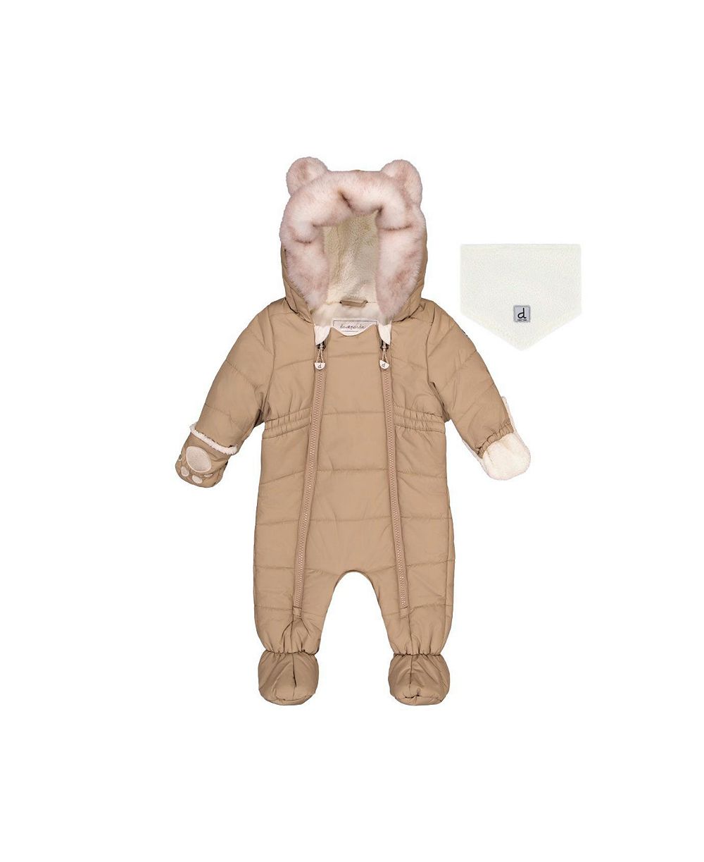 Детский комбинезон Deux par Deux Unisex One Piece Snowsuit for Car Seats Taupe