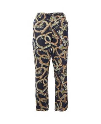 Pre-Owned Salvatore Ferragamo Женские джинсы из денима с цветочным принтом Gancini Straight