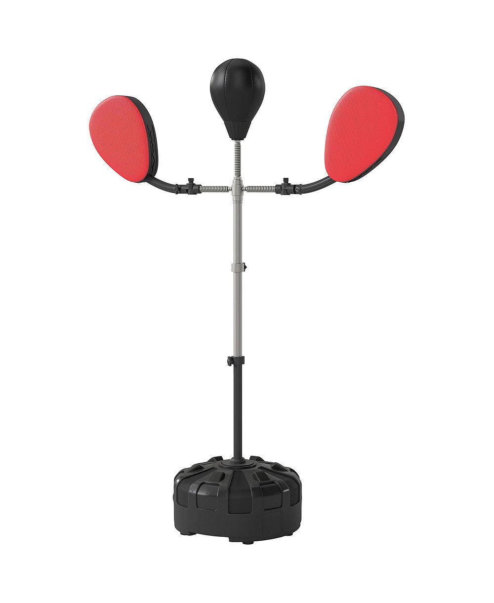 ZENY Boxing Bag with Stand, Adjustable Height Punching Speed Bag with 2 Target Arms, for Training, Exercise