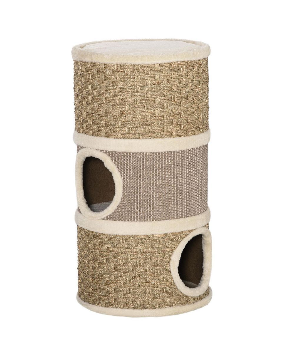 Кошачий домик RUIE 28 in 3-Story Hideaway с когтеточкой Sisal