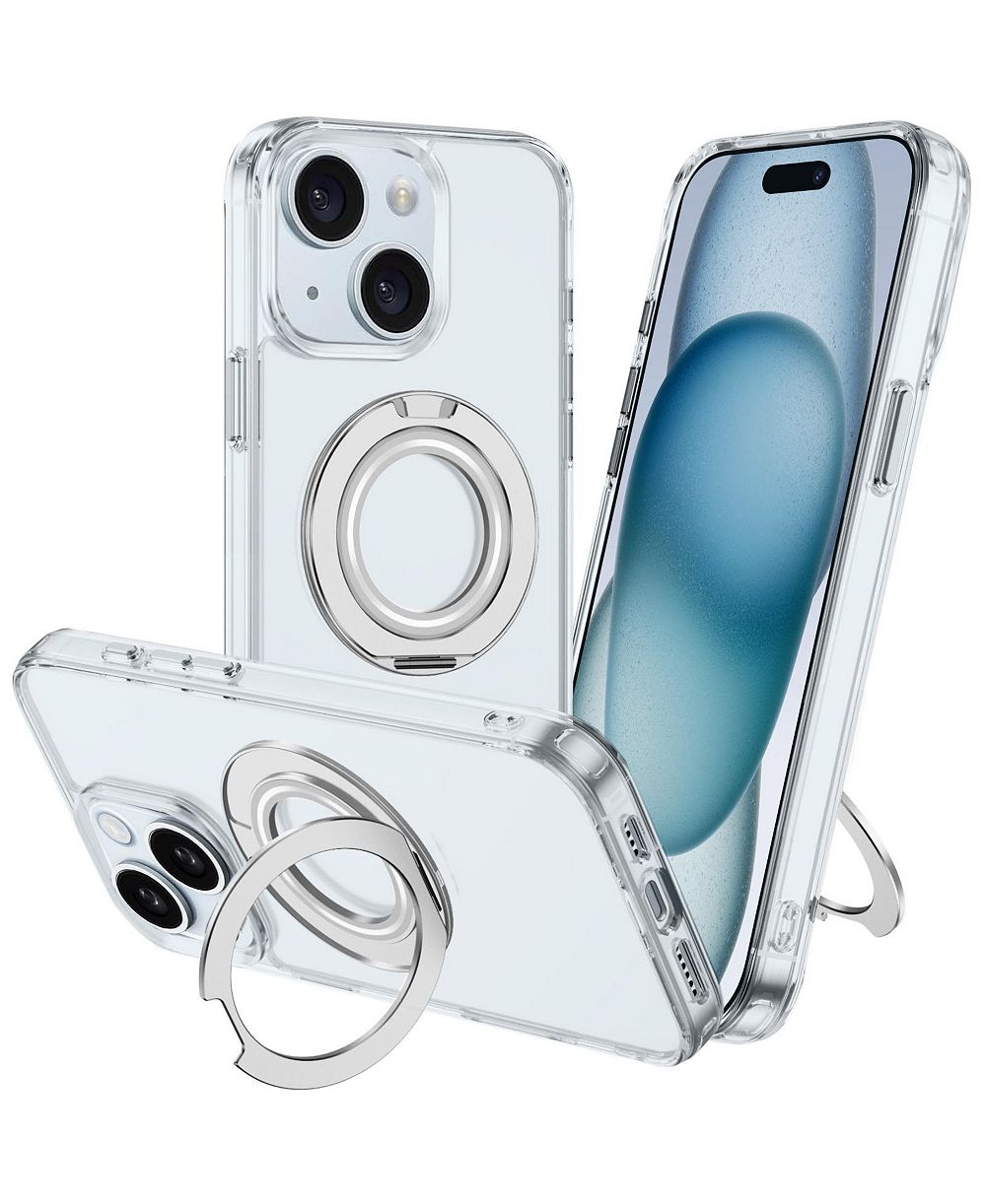 Alpha Digital чехол для iPhone 15 SERIES с магнитным кольцом-подставкой