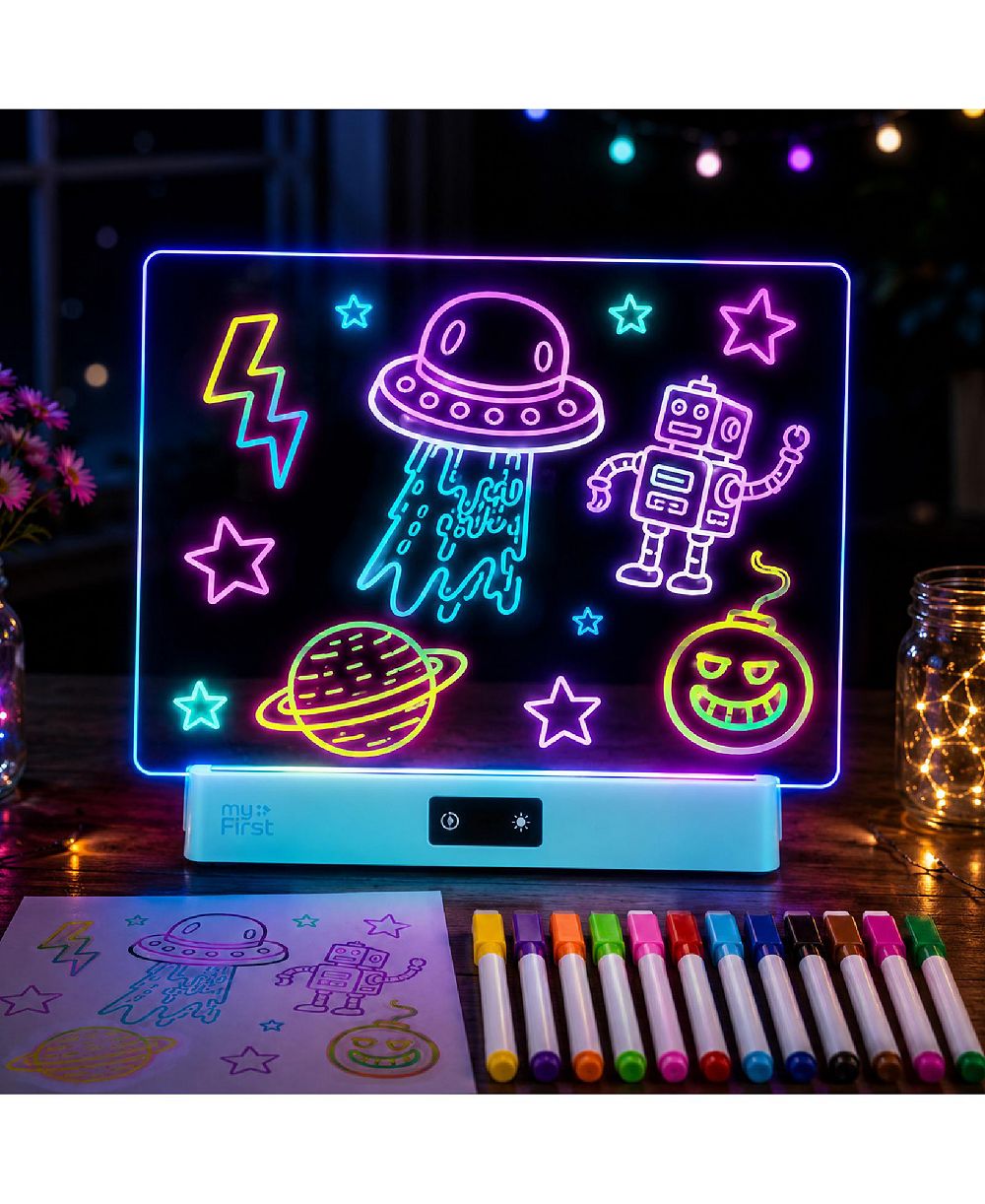 myFirst Sketch Clear 16 LED Acrylic Drawing Board
