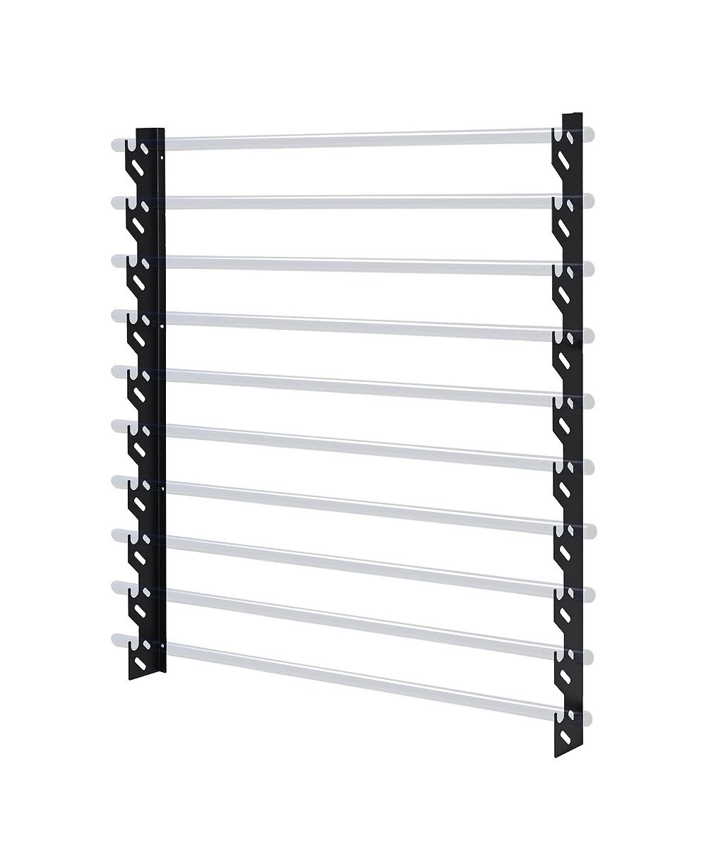 Yescom Wall Mount Vinyl Roll Holder Storage Rack 10 Rolls Metal Craft Organizer for Transfer Paper (2 Brackets, Rods NOT Included)