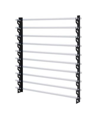 Yescom Wall Mount Vinyl Roll Holder Storage Rack 10 Rolls Metal Craft Organizer for Transfer Paper (2 Brackets, Rods NOT Included)