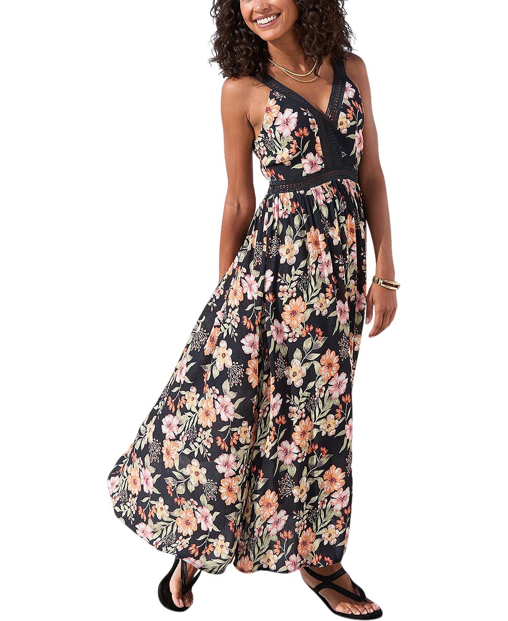 Макси-платье LASCANA Women's Crochet Detail Floral