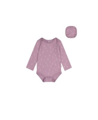 Deux par Deux Baby Girls (3M-24M) Cotton Onesie Floral Print